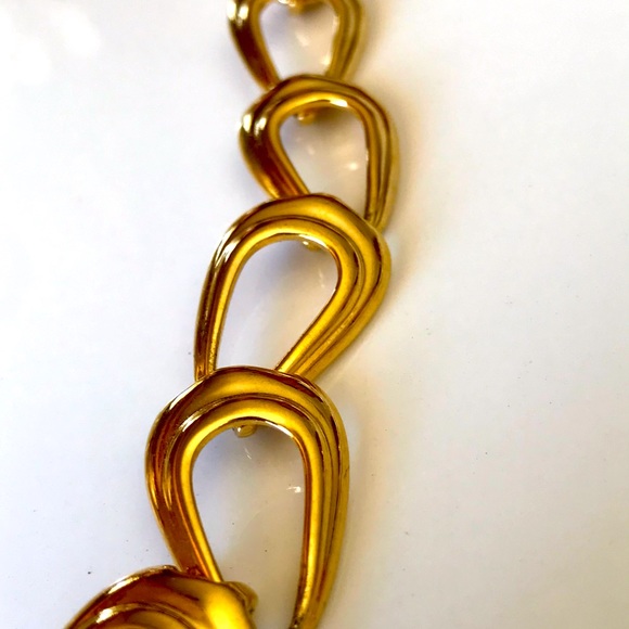 NAPIER Open Chain Link necklace Gold Plated 16.5” - Picture 5 of 7